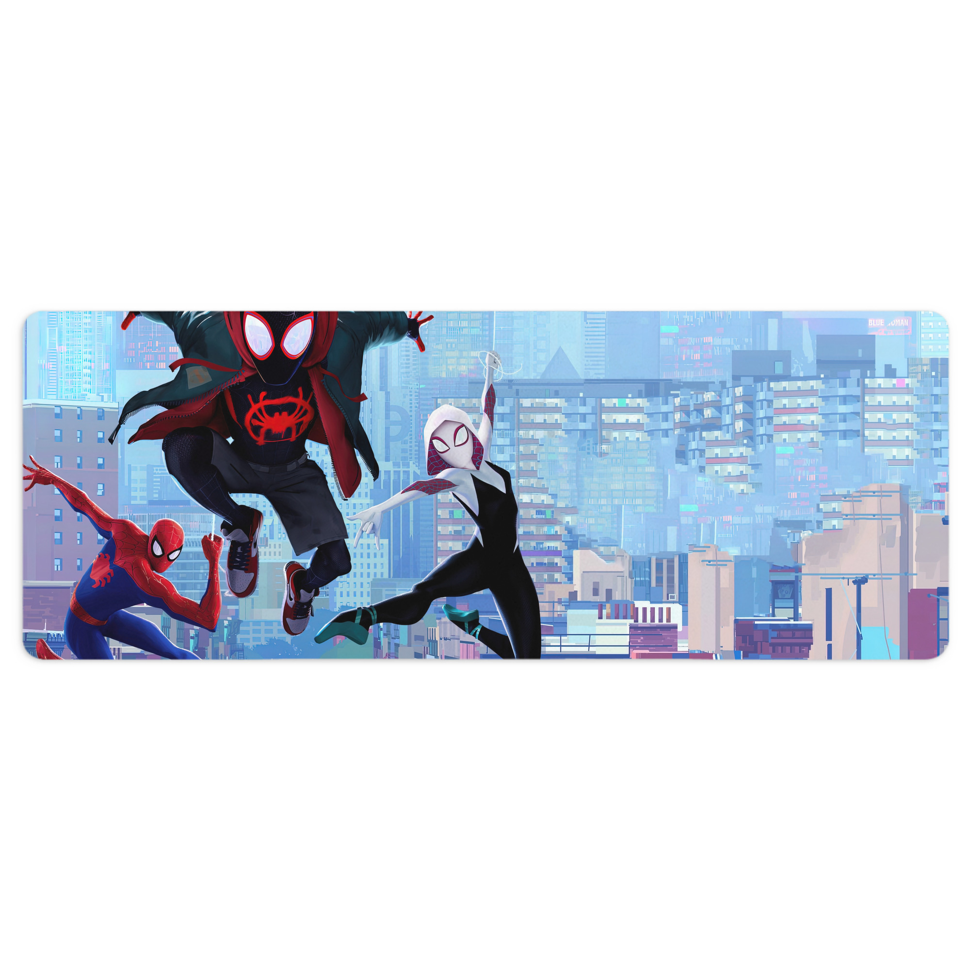 （画像用） Spider Man スパイダーマン ステッチ加工 大判デスクマット／滑り止めマウスパッド