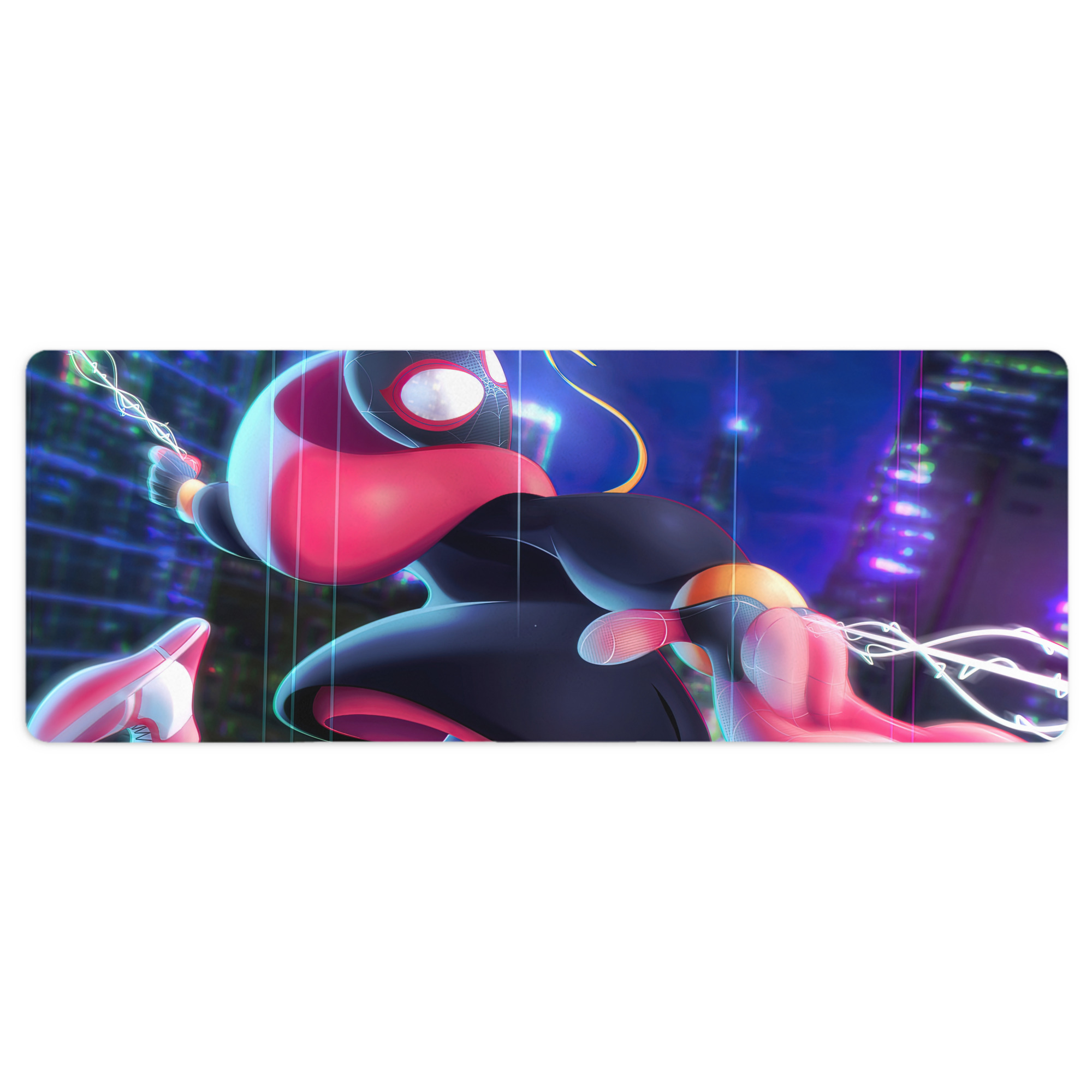 （画像用） Spider Man スパイダーマン ステッチ加工 大判デスクマット／滑り止めマウスパッド