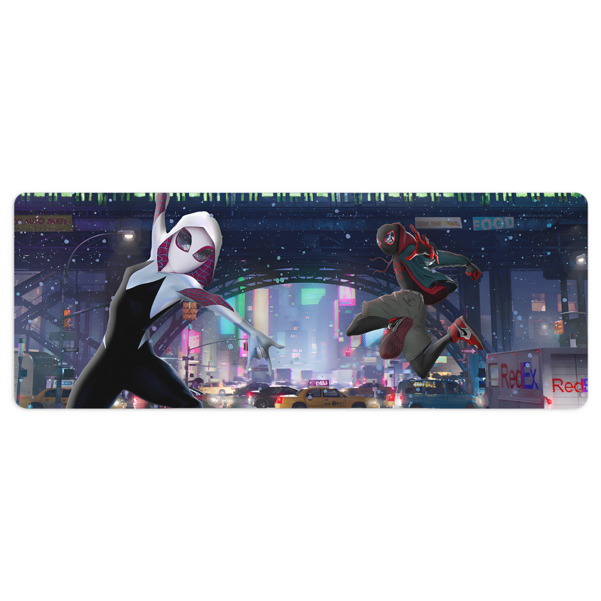 （画像用） Spider Man スパイダーマン ステッチ加工 大判デスクマット／滑り止めマウスパッド