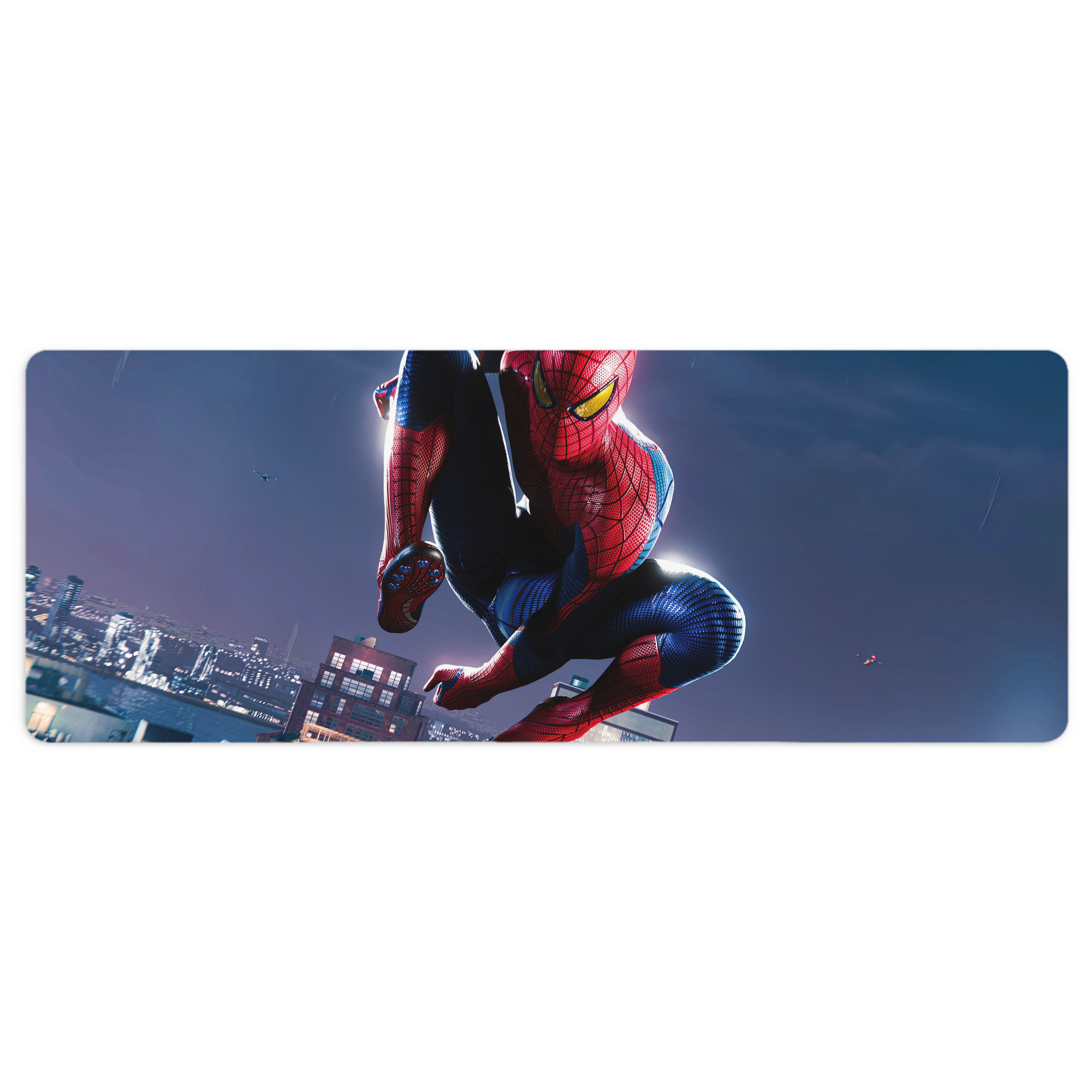 （画像用） Spider Man スパイダーマン ステッチ加工 大判デスクマット／滑り止めマウスパッド