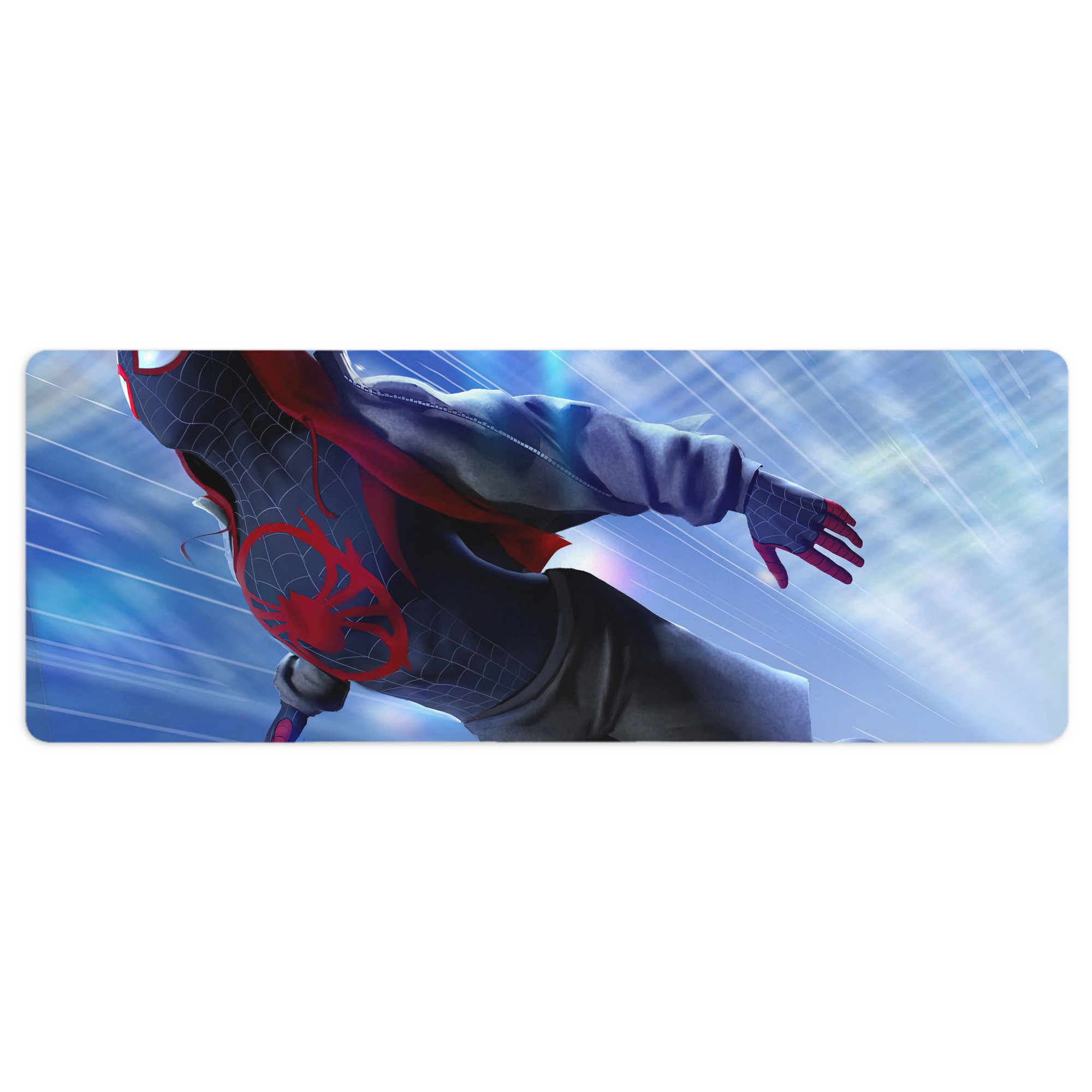 （画像用） Spider Man スパイダーマン ステッチ加工 大判デスクマット／滑り止めマウスパッド