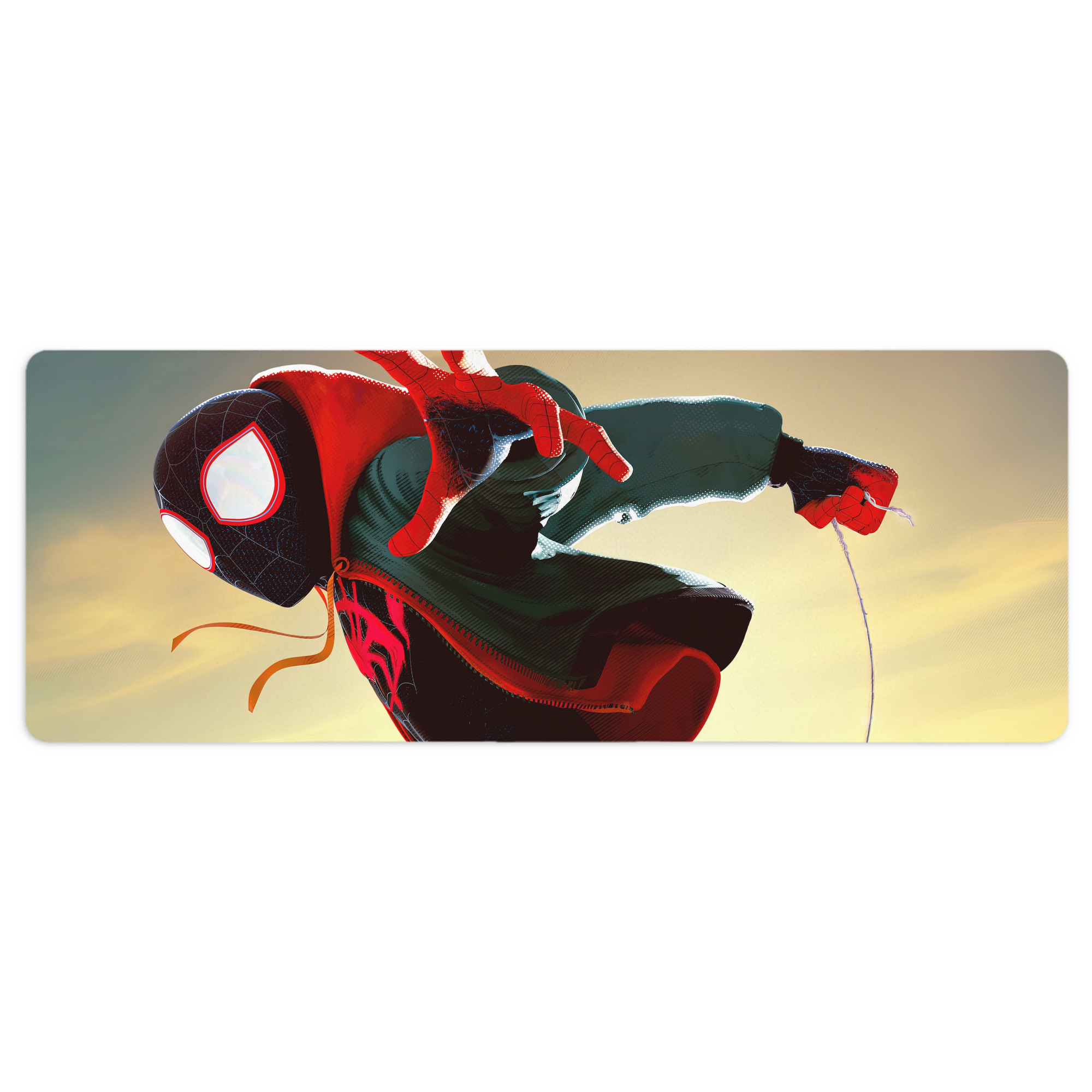（画像用） Spider Man スパイダーマン ステッチ加工 大判デスクマット／滑り止めマウスパッド