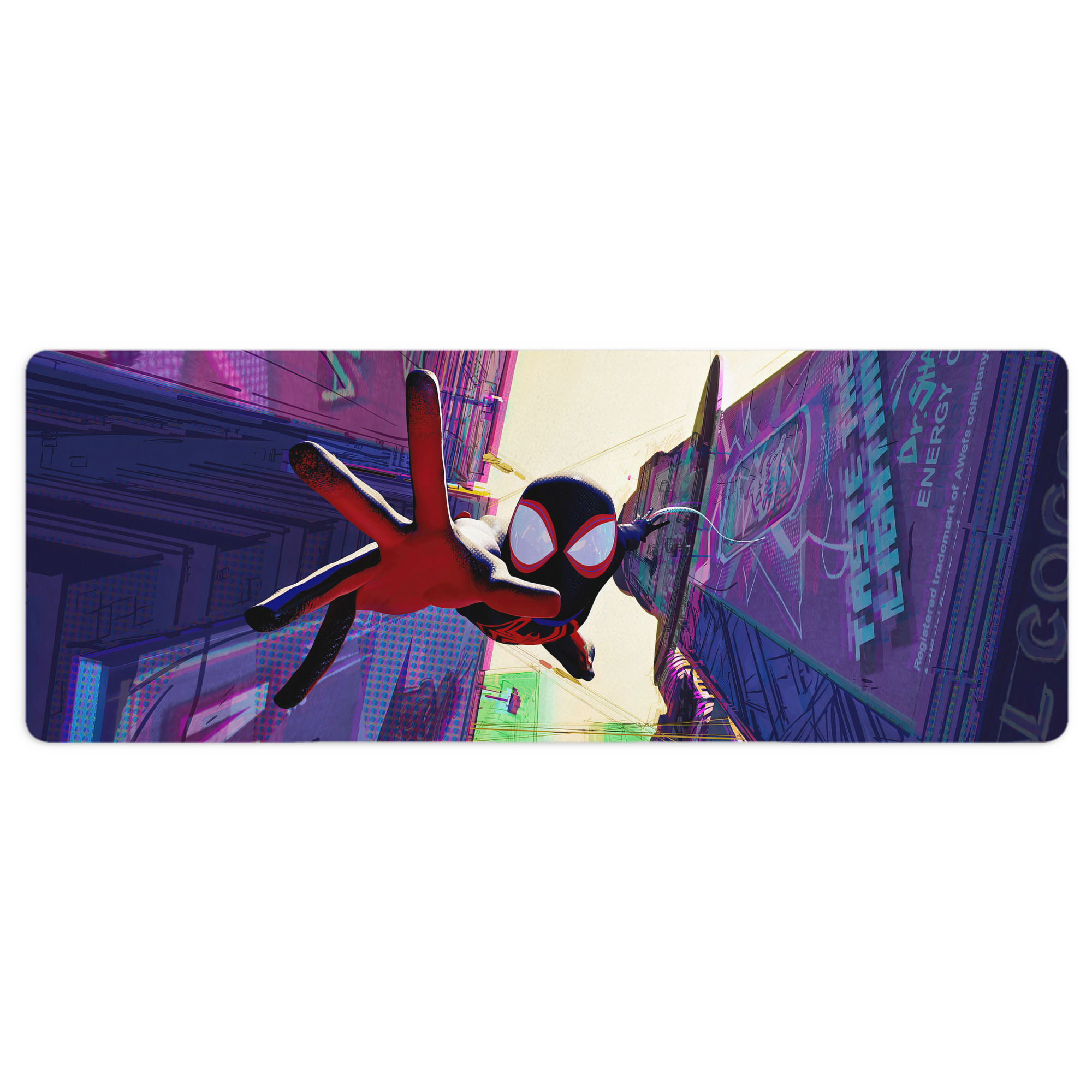 （画像用） Spider Man スパイダーマン ステッチ加工 大判デスクマット／滑り止めマウスパッド
