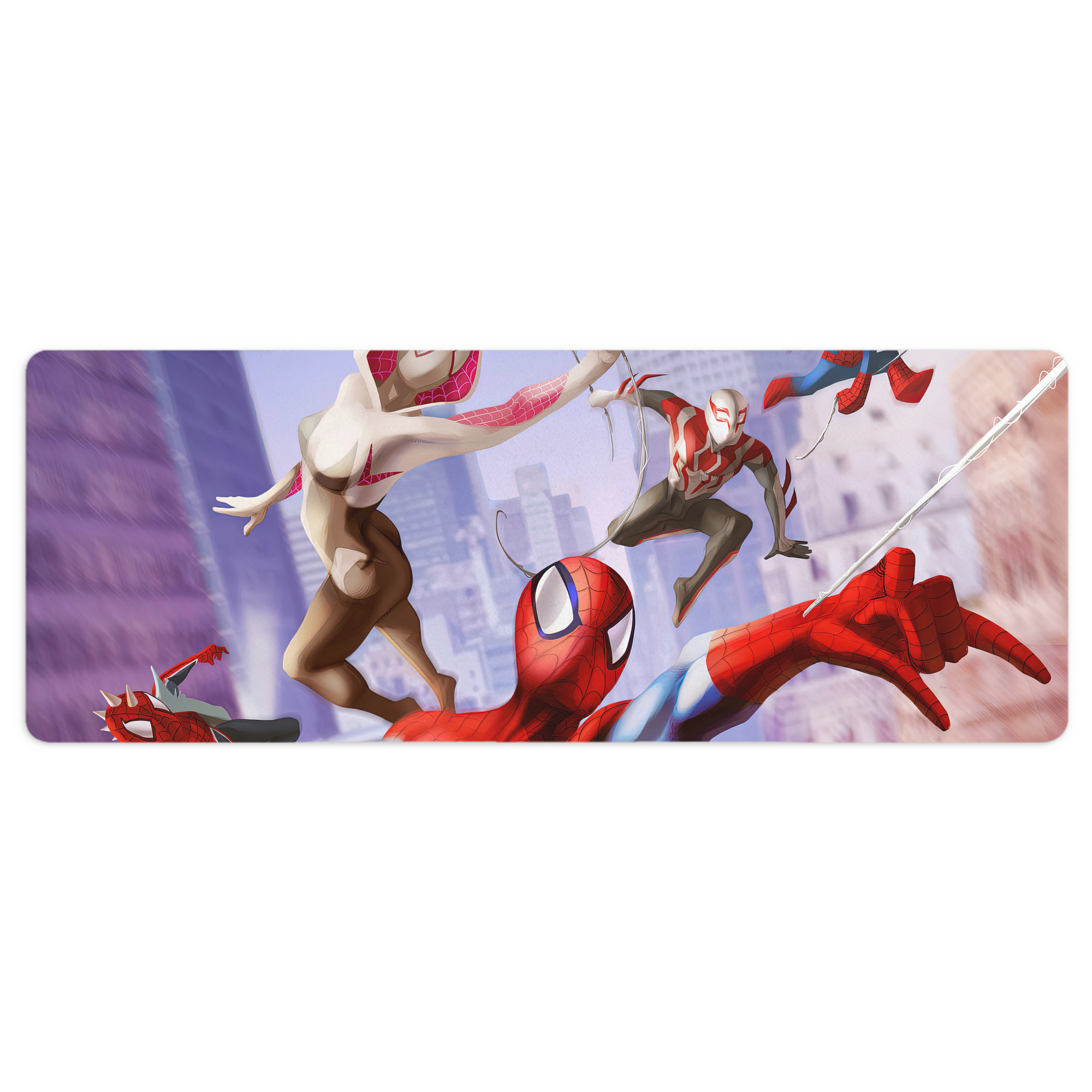 （画像用） Spider Man スパイダーマン ステッチ加工 大判デスクマット／滑り止めマウスパッド