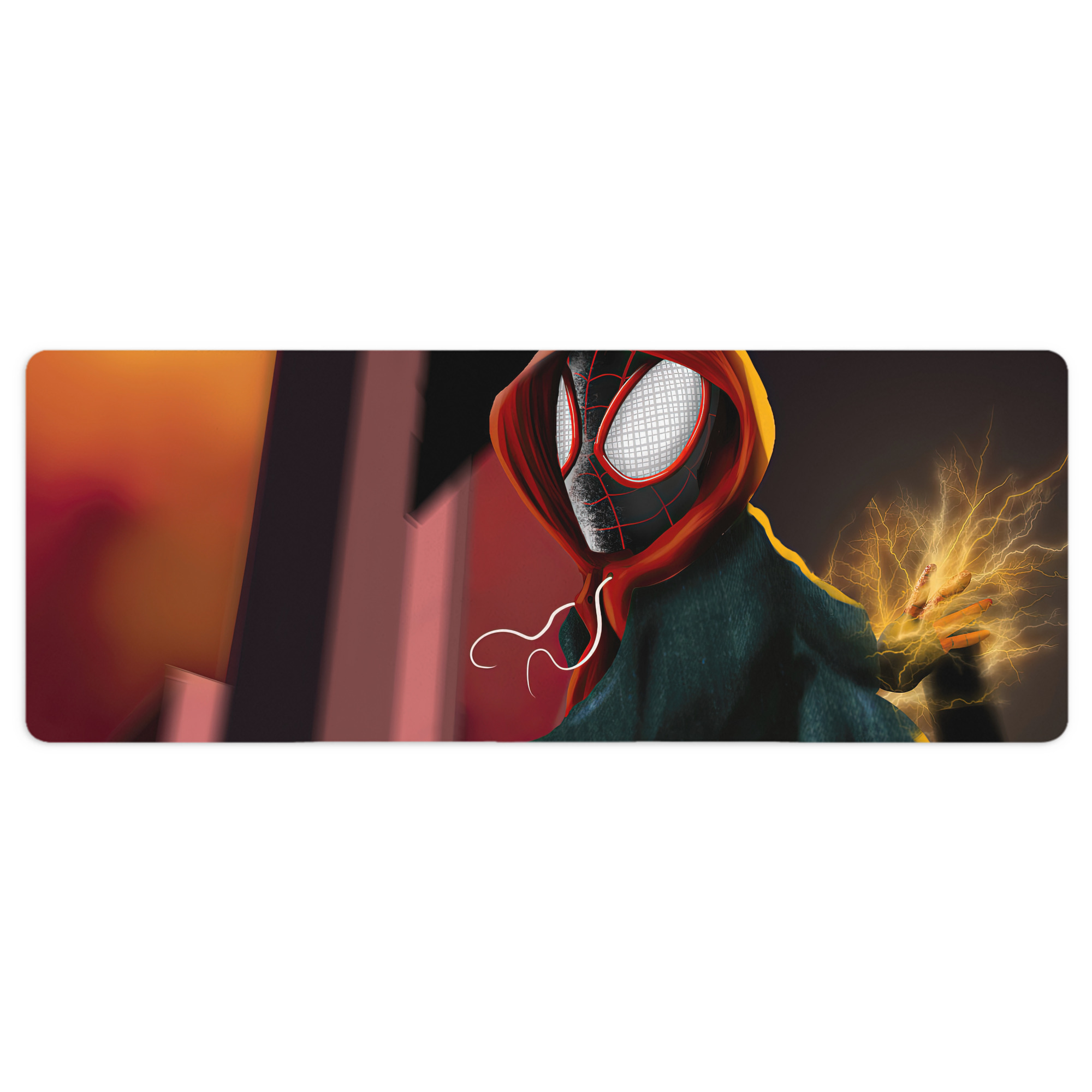 （画像用） Spider Man スパイダーマン ステッチ加工 大判デスクマット／滑り止めマウスパッド