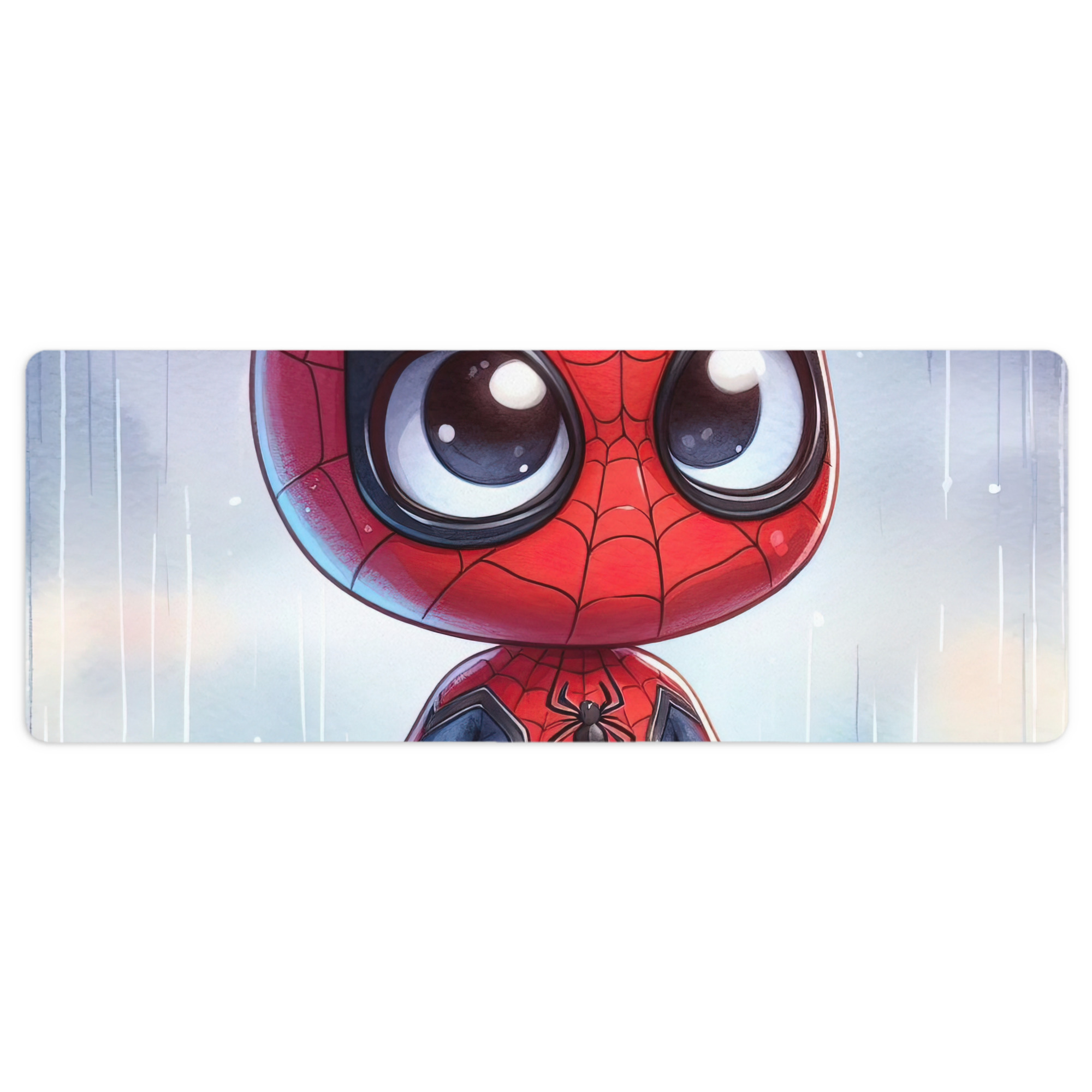 （画像用） Spider Man スパイダーマン ステッチ加工 大判デスクマット／滑り止めマウスパッド