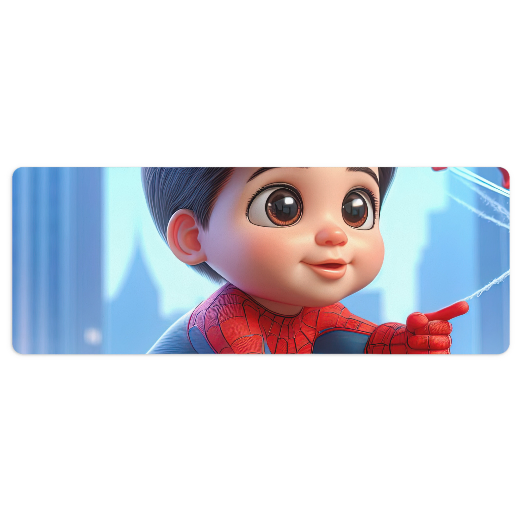 （画像用） Spider Man スパイダーマン ステッチ加工 大判デスクマット／滑り止めマウスパッド