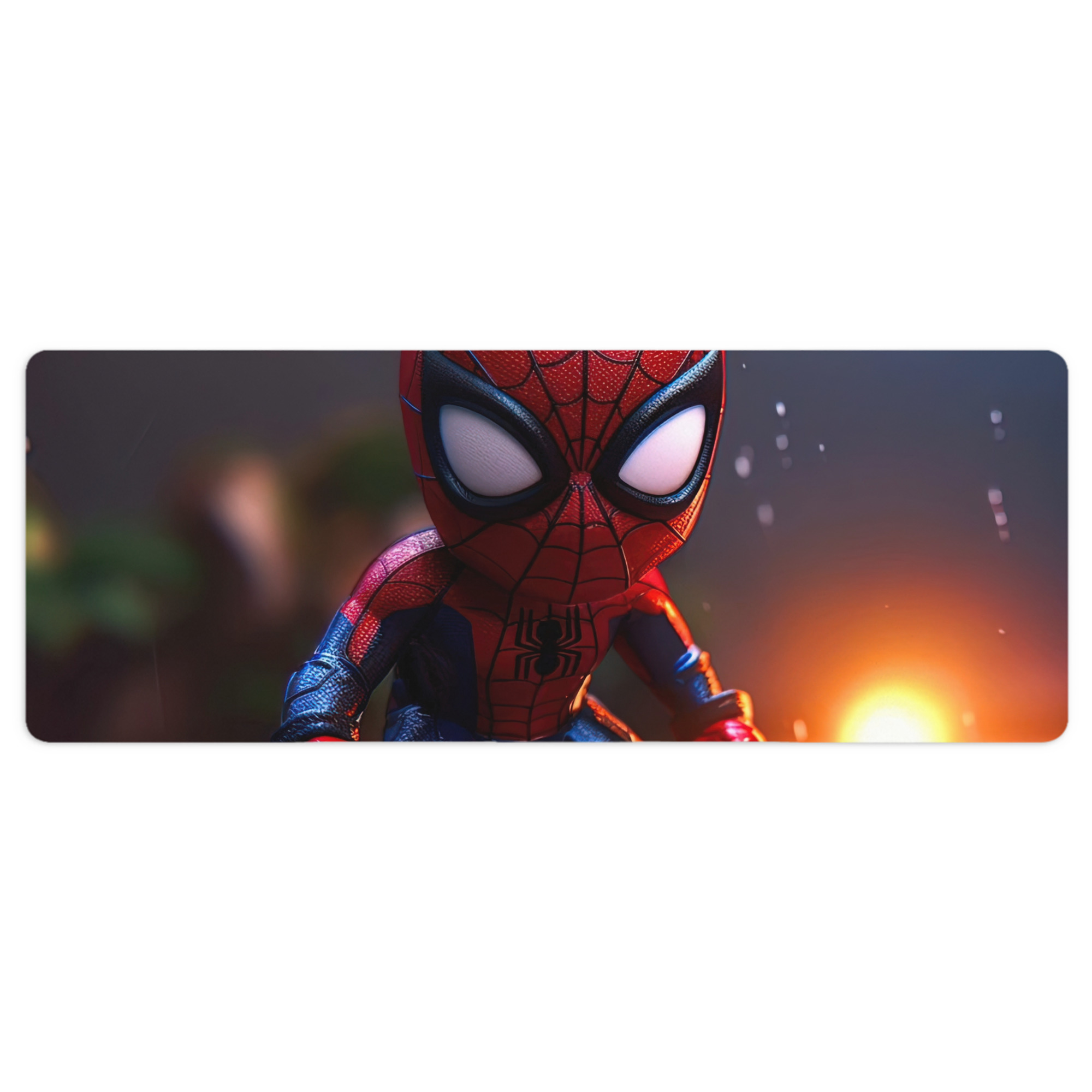（画像用） Spider Man スパイダーマン ステッチ加工 大判デスクマット／滑り止めマウスパッド