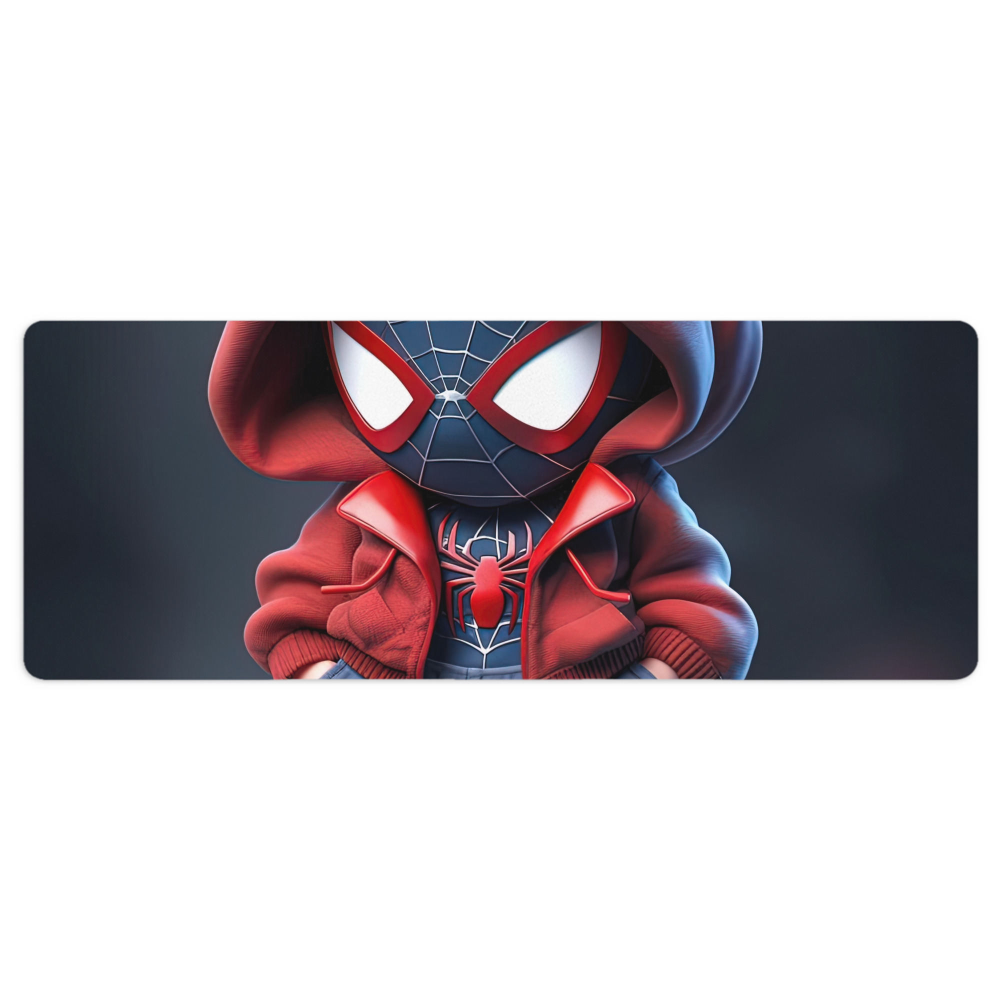 （画像用） Spider Man スパイダーマン ステッチ加工 大判デスクマット／滑り止めマウスパッド