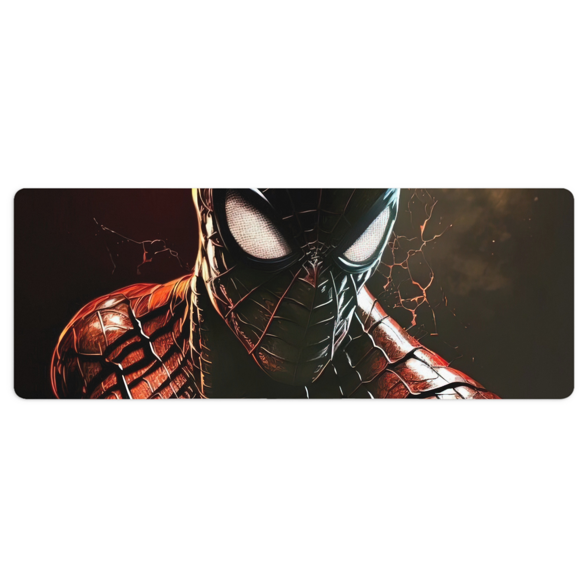 （画像用） Spider Man スパイダーマン ステッチ加工 大判デスクマット／滑り止めマウスパッド