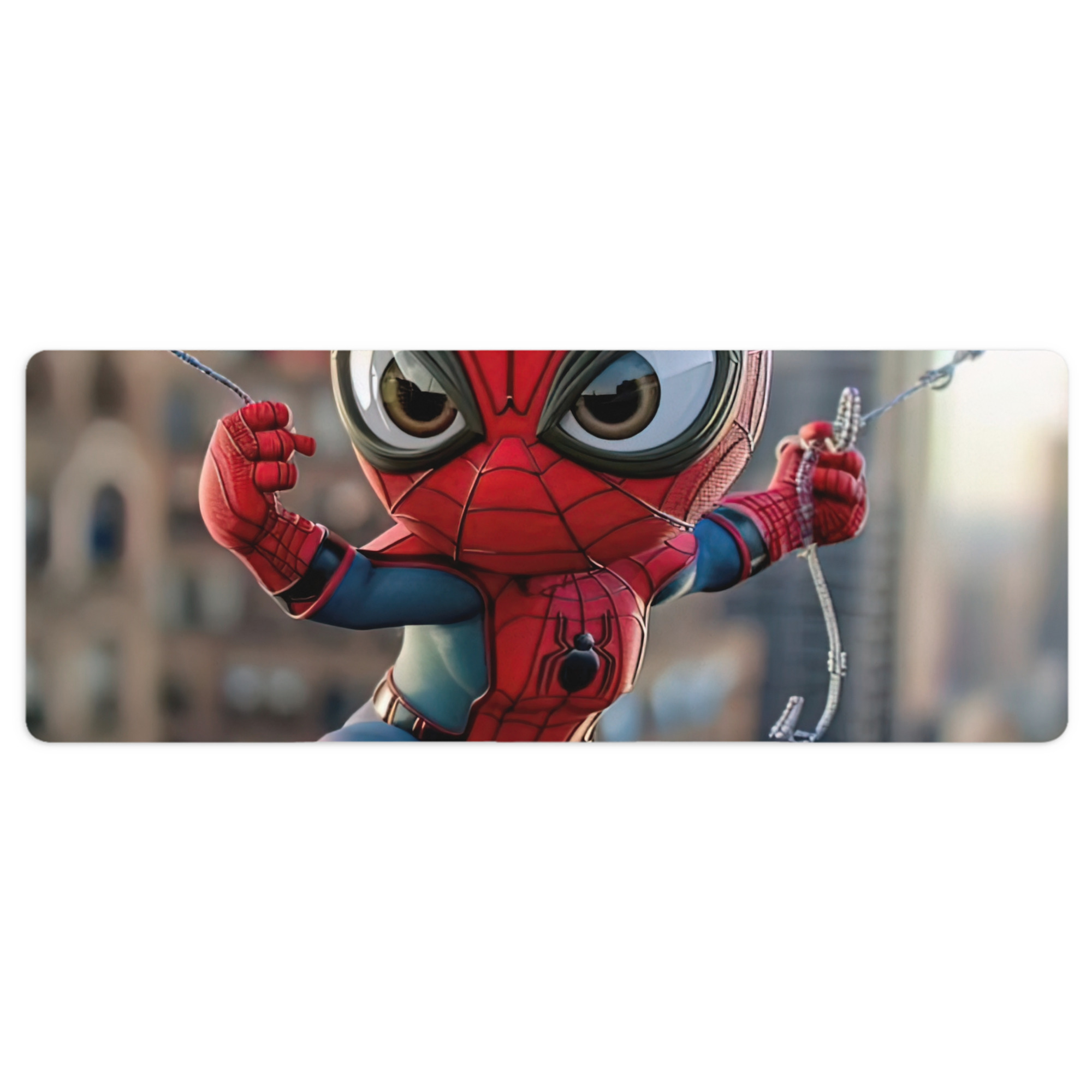 （画像用） Spider Man スパイダーマン ステッチ加工 大判デスクマット／滑り止めマウスパッド