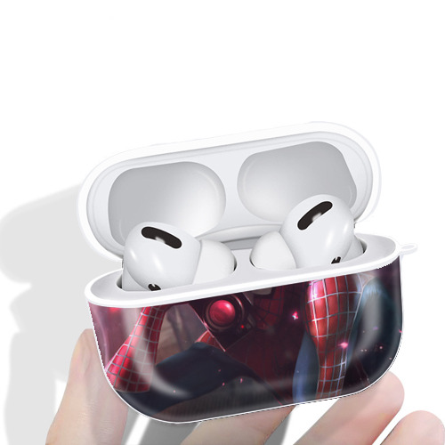Spider Man スパイダーマン 【AirPods Pro用】ハードシェル保護ケース 耐衝撃・防指紋・カラビナ付き商品仕様