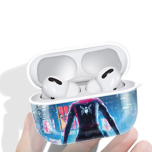 Spider Man スパイダーマン 【AirPods Pro用】ハードシェル保護ケース 耐衝撃・防指紋・カラビナ付き商品仕様