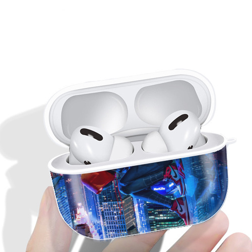 Spider Man スパイダーマン 【AirPods Pro用】ハードシェル保護ケース 耐衝撃・防指紋・カラビナ付き商品仕様