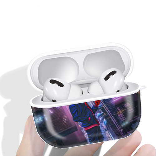 Spider Man スパイダーマン 【AirPods Pro用】ハードシェル保護ケース 耐衝撃・防指紋・カラビナ付き商品仕様