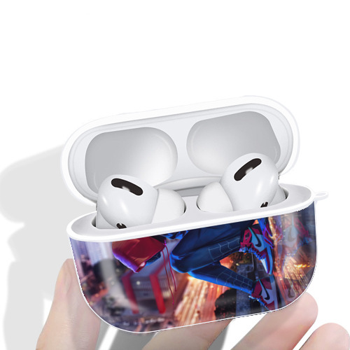Spider Man スパイダーマン 【AirPods Pro用】ハードシェル保護ケース 耐衝撃・防指紋・カラビナ付き商品仕様
