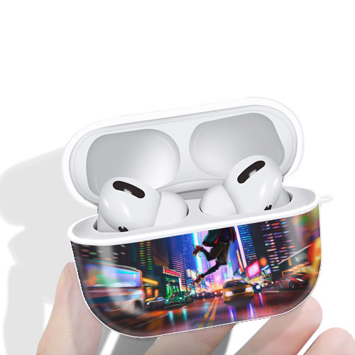 Spider Man スパイダーマン 【AirPods Pro用】ハードシェル保護ケース 耐衝撃・防指紋・カラビナ付き商品仕様