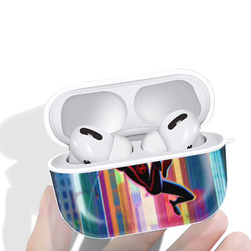Spider Man スパイダーマン 【AirPods Pro用】ハードシェル保護ケース 耐衝撃・防指紋・カラビナ付き商品仕様