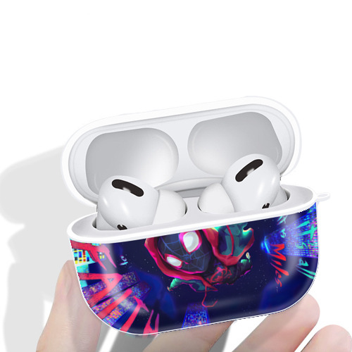 Spider Man スパイダーマン 【AirPods Pro用】ハードシェル保護ケース 耐衝撃・防指紋・カラビナ付き商品仕様