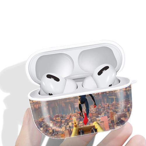Spider Man スパイダーマン 【AirPods Pro用】ハードシェル保護ケース 耐衝撃・防指紋・カラビナ付き商品仕様