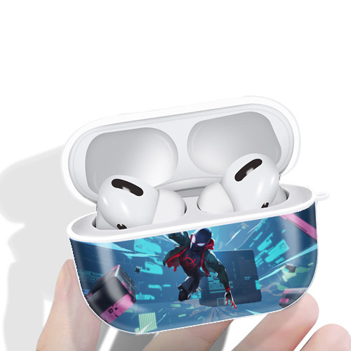 Spider Man スパイダーマン 【AirPods Pro用】ハードシェル保護ケース 耐衝撃・防指紋・カラビナ付き商品仕様