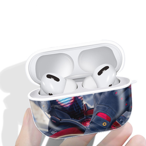 Spider Man スパイダーマン 【AirPods Pro用】ハードシェル保護ケース 耐衝撃・防指紋・カラビナ付き商品仕様