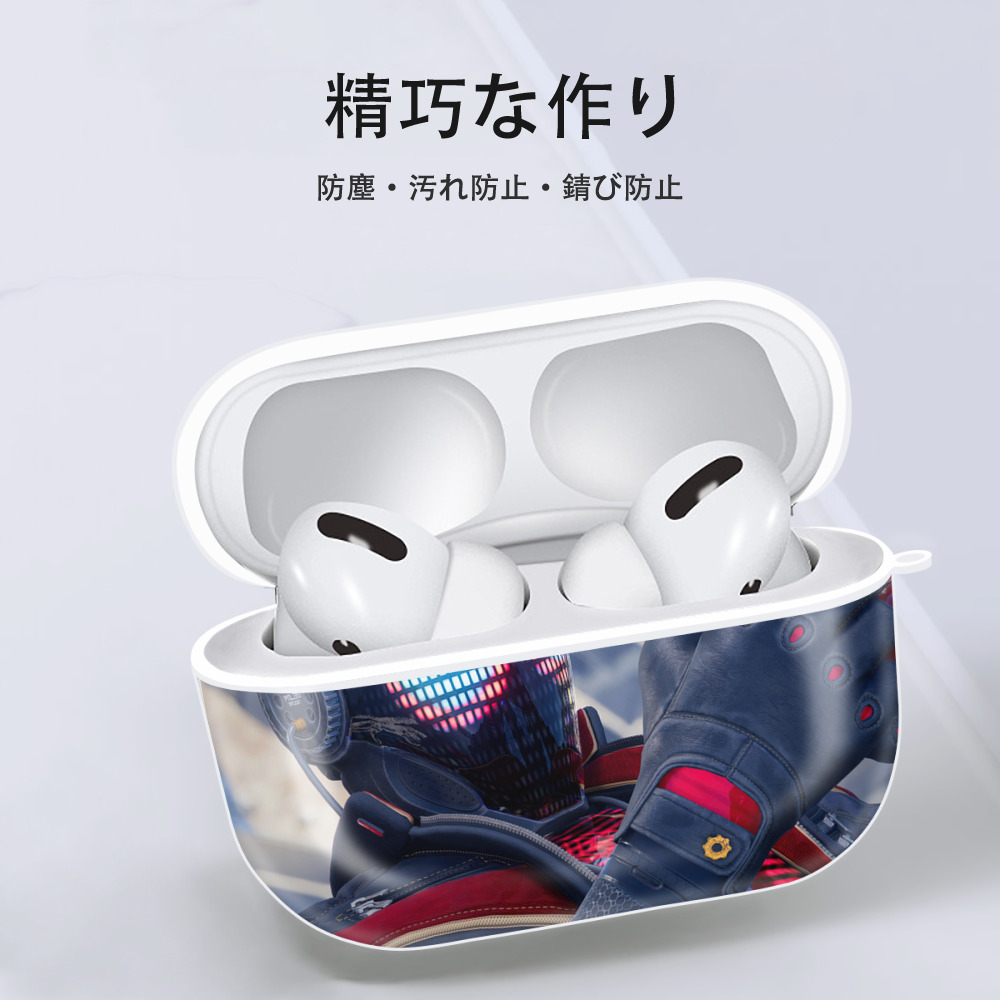 Spider Man スパイダーマン 【AirPods Pro用】ハードシェル保護ケース 耐衝撃・防指紋・カラビナ付き商品仕様