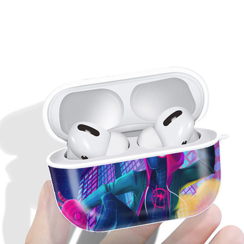 Spider Man スパイダーマン 【AirPods Pro用】ハードシェル保護ケース 耐衝撃・防指紋・カラビナ付き商品仕様