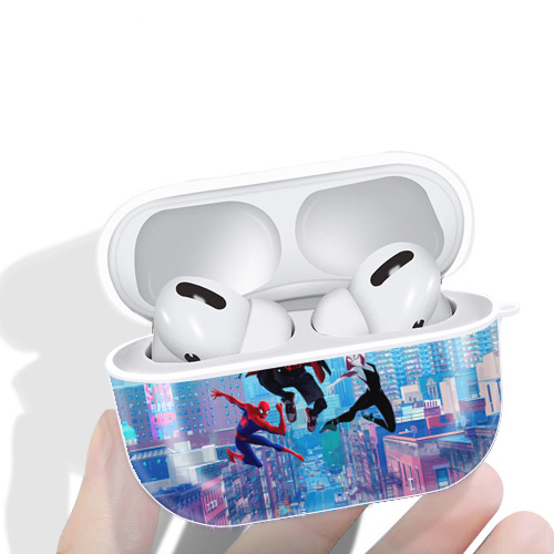 Spider Man スパイダーマン 【AirPods Pro用】ハードシェル保護ケース 耐衝撃・防指紋・カラビナ付き商品仕様