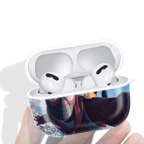 Spider Man スパイダーマン 【AirPods Pro用】ハードシェル保護ケース 耐衝撃・防指紋・カラビナ付き商品仕様