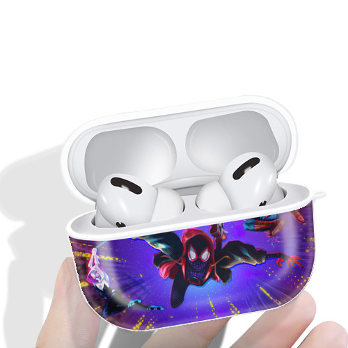 Spider Man スパイダーマン 【AirPods Pro用】ハードシェル保護ケース 耐衝撃・防指紋・カラビナ付き商品仕様
