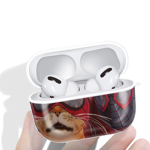 Spider Man スパイダーマン 【AirPods Pro用】ハードシェル保護ケース 耐衝撃・防指紋・カラビナ付き商品仕様