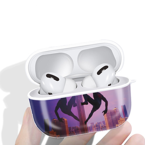 Spider Man スパイダーマン 【AirPods Pro用】ハードシェル保護ケース 耐衝撃・防指紋・カラビナ付き商品仕様