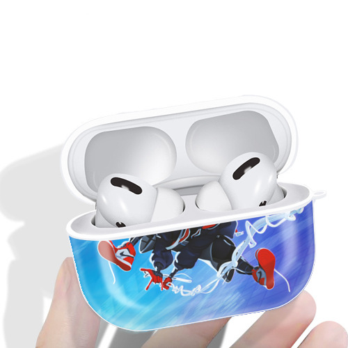 Spider Man スパイダーマン 【AirPods Pro用】ハードシェル保護ケース 耐衝撃・防指紋・カラビナ付き商品仕様