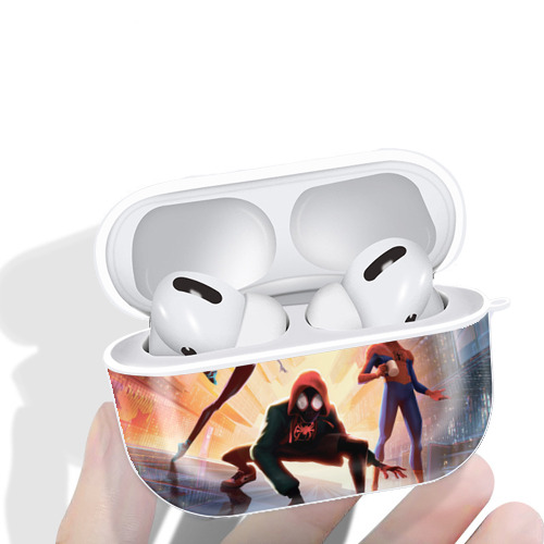 Spider Man スパイダーマン 【AirPods Pro用】ハードシェル保護ケース 耐衝撃・防指紋・カラビナ付き商品仕様