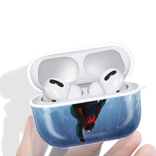 Spider Man スパイダーマン 【AirPods Pro用】ハードシェル保護ケース 耐衝撃・防指紋・カラビナ付き商品仕様
