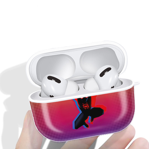 Spider Man スパイダーマン 【AirPods Pro用】ハードシェル保護ケース 耐衝撃・防指紋・カラビナ付き商品仕様
