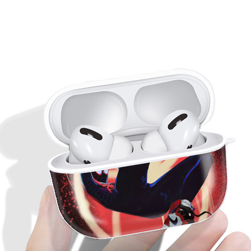 Spider Man スパイダーマン 【AirPods Pro用】ハードシェル保護ケース 耐衝撃・防指紋・カラビナ付き商品仕様