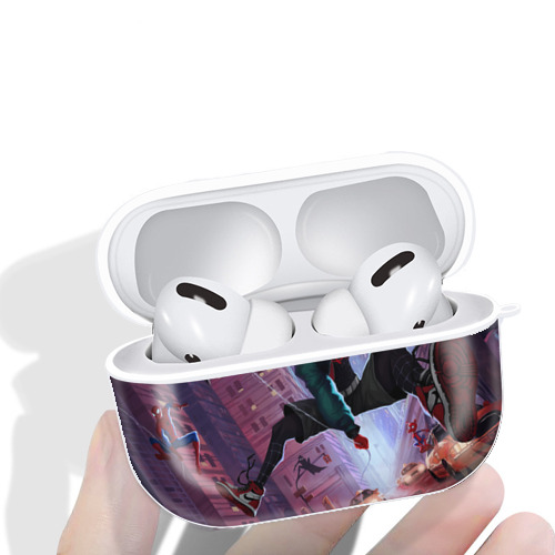 Spider Man スパイダーマン 【AirPods Pro用】ハードシェル保護ケース 耐衝撃・防指紋・カラビナ付き商品仕様