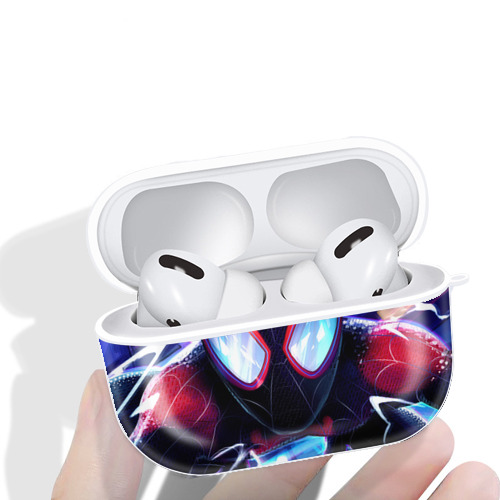 Spider Man スパイダーマン 【AirPods Pro用】ハードシェル保護ケース 耐衝撃・防指紋・カラビナ付き商品仕様