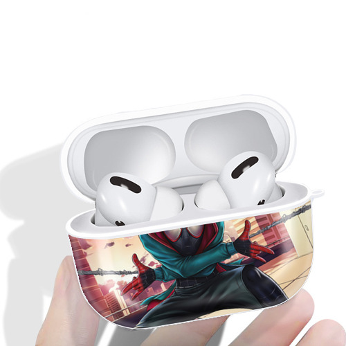 Spider Man スパイダーマン 【AirPods Pro用】ハードシェル保護ケース 耐衝撃・防指紋・カラビナ付き商品仕様