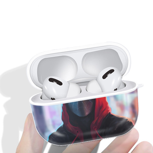 Spider Man スパイダーマン 【AirPods Pro用】ハードシェル保護ケース 耐衝撃・防指紋・カラビナ付き商品仕様