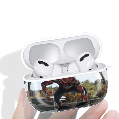 Spider Man スパイダーマン 【AirPods Pro用】ハードシェル保護ケース 耐衝撃・防指紋・カラビナ付き商品仕様