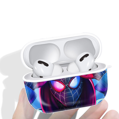 Spider Man スパイダーマン 【AirPods Pro用】ハードシェル保護ケース 耐衝撃・防指紋・カラビナ付き商品仕様