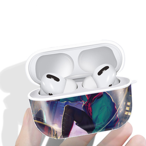 Spider Man スパイダーマン 【AirPods Pro用】ハードシェル保護ケース 耐衝撃・防指紋・カラビナ付き商品仕様