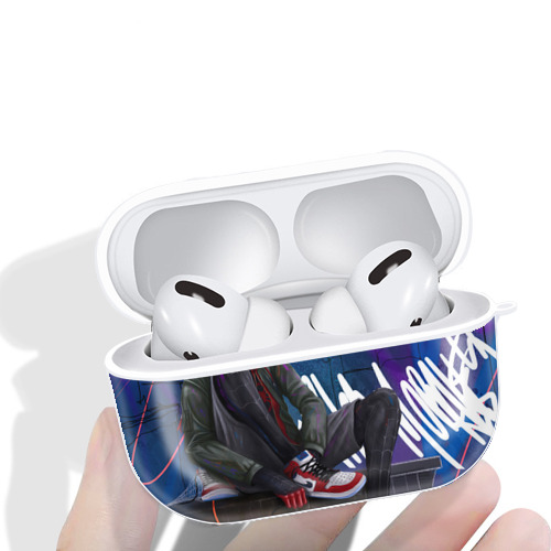 Spider Man スパイダーマン 【AirPods Pro用】ハードシェル保護ケース 耐衝撃・防指紋・カラビナ付き商品仕様