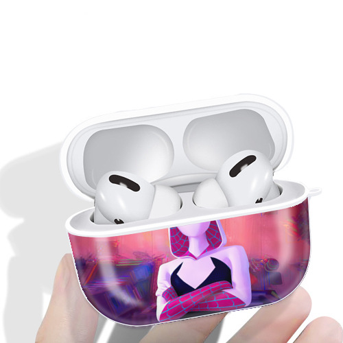 Spider Man スパイダーマン 【AirPods Pro用】ハードシェル保護ケース 耐衝撃・防指紋・カラビナ付き商品仕様