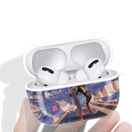 Spider Man スパイダーマン 【AirPods Pro用】ハードシェル保護ケース 耐衝撃・防指紋・カラビナ付き商品仕様