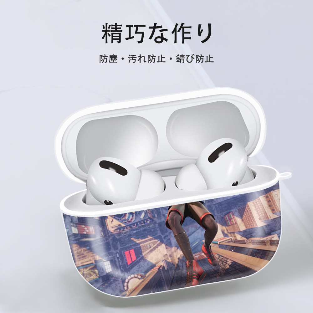 Spider Man スパイダーマン 【AirPods Pro用】ハードシェル保護ケース 耐衝撃・防指紋・カラビナ付き商品仕様