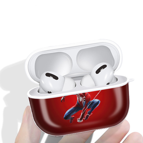 Spider Man スパイダーマン 【AirPods Pro用】ハードシェル保護ケース 耐衝撃・防指紋・カラビナ付き商品仕様
